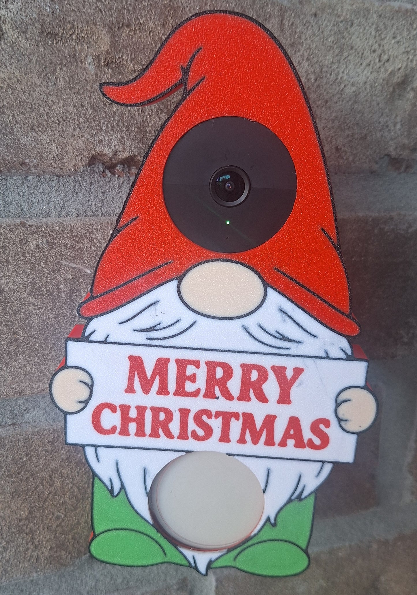 Christmas Gnome Doorbell Cover