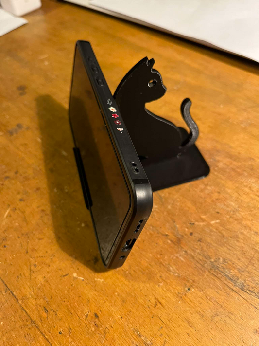 Cat Silhouette Phone Stand