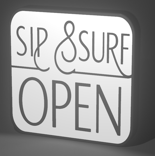 Sip & Surf Lightbox