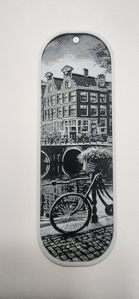 Amsterdam Canal Scene Bookmark