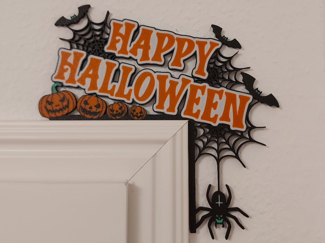 Happy Halloween Door Corner Sign