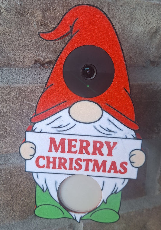 Christmas Gnome Doorbell Cover