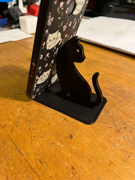 Cat Silhouette Phone Stand