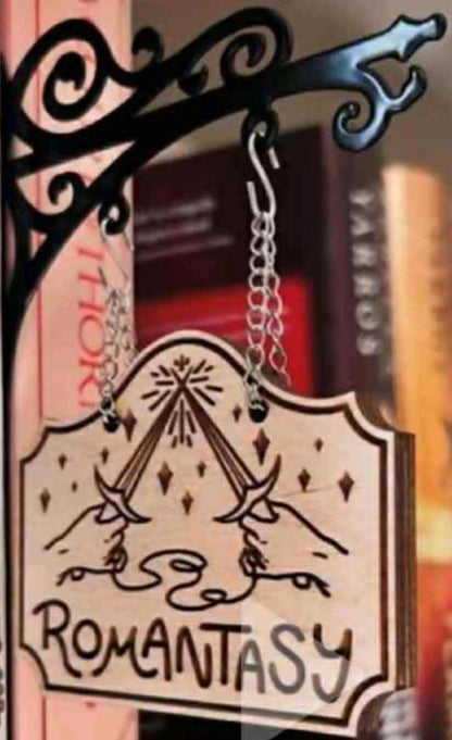 Bookshelf Romantasy Sign